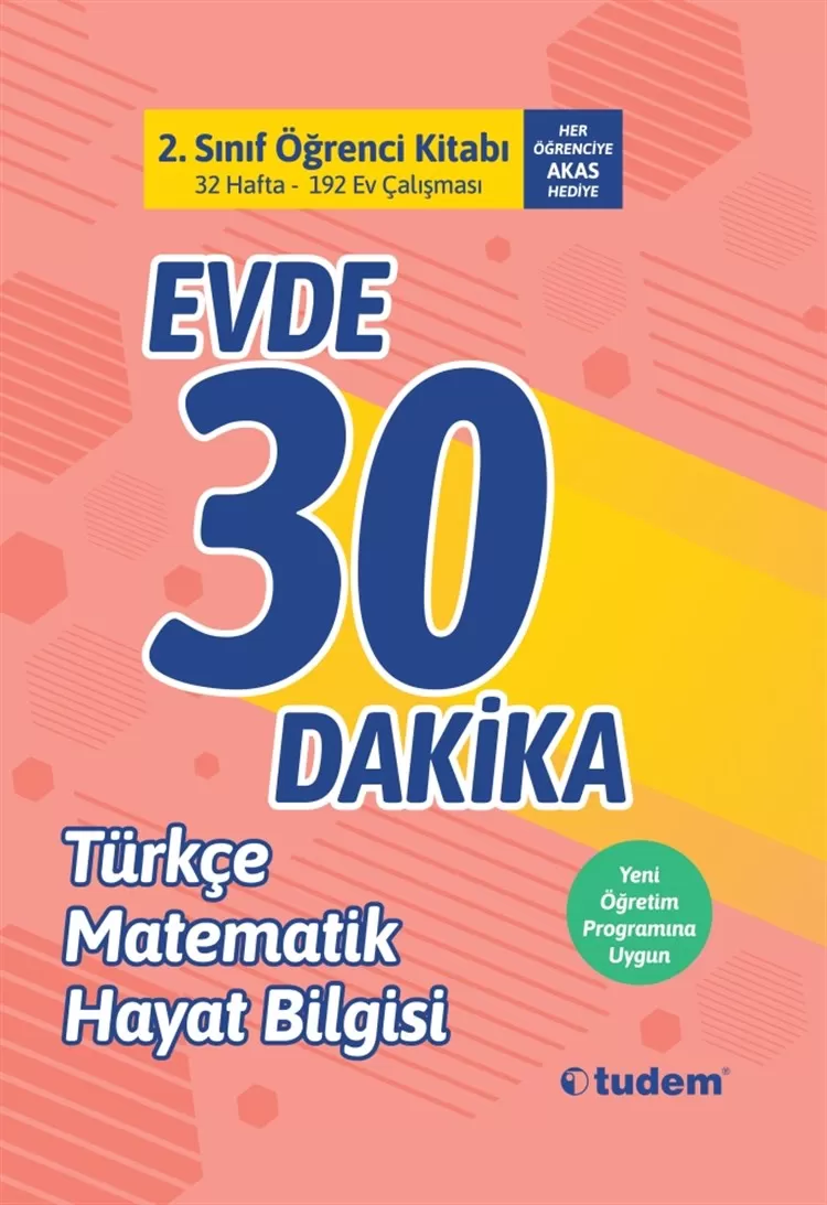 2.Sınıf Tudem Evde 30 Dakika Öğrenci Kitabı