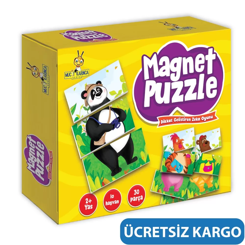 2+ Yaş Magnet Puzzle Dikkat Geliştiren Zeka Oyunu