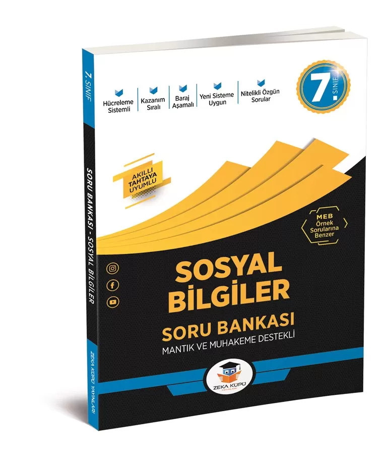 7. Sınıf Zeka Küpü Sosyal Bilgiler Soru Bankası