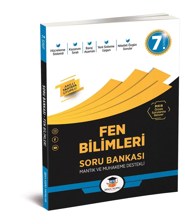 7. Sınıf Zeka Küpü Fen Bilimleri Soru Bankası