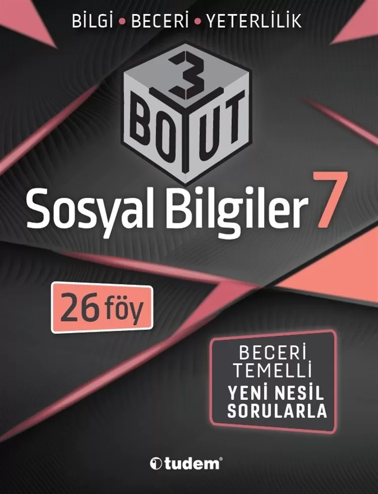 7. Sınıf Tudem Sosyal Bilgiler 3 Boyut Soru Bankası