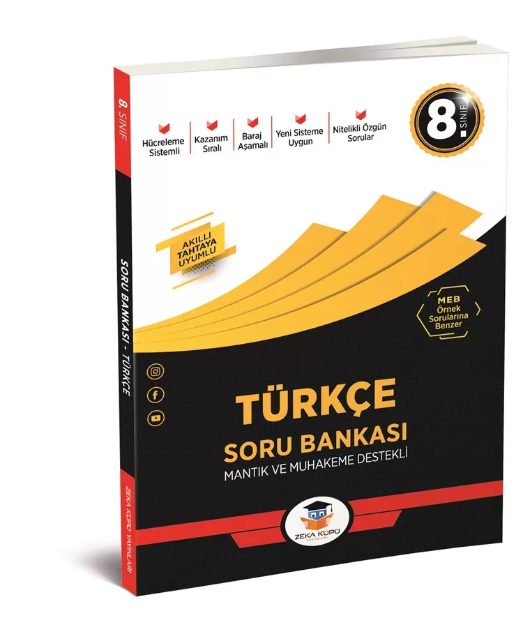 8. Sınıf Zeka Küpü Türkçe Soru Bankası