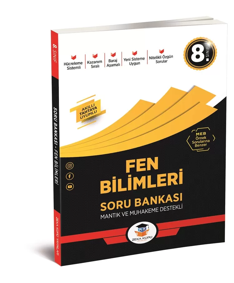 8. Sınıf Zeka Küpü Fen Bilimleri Soru Bankası