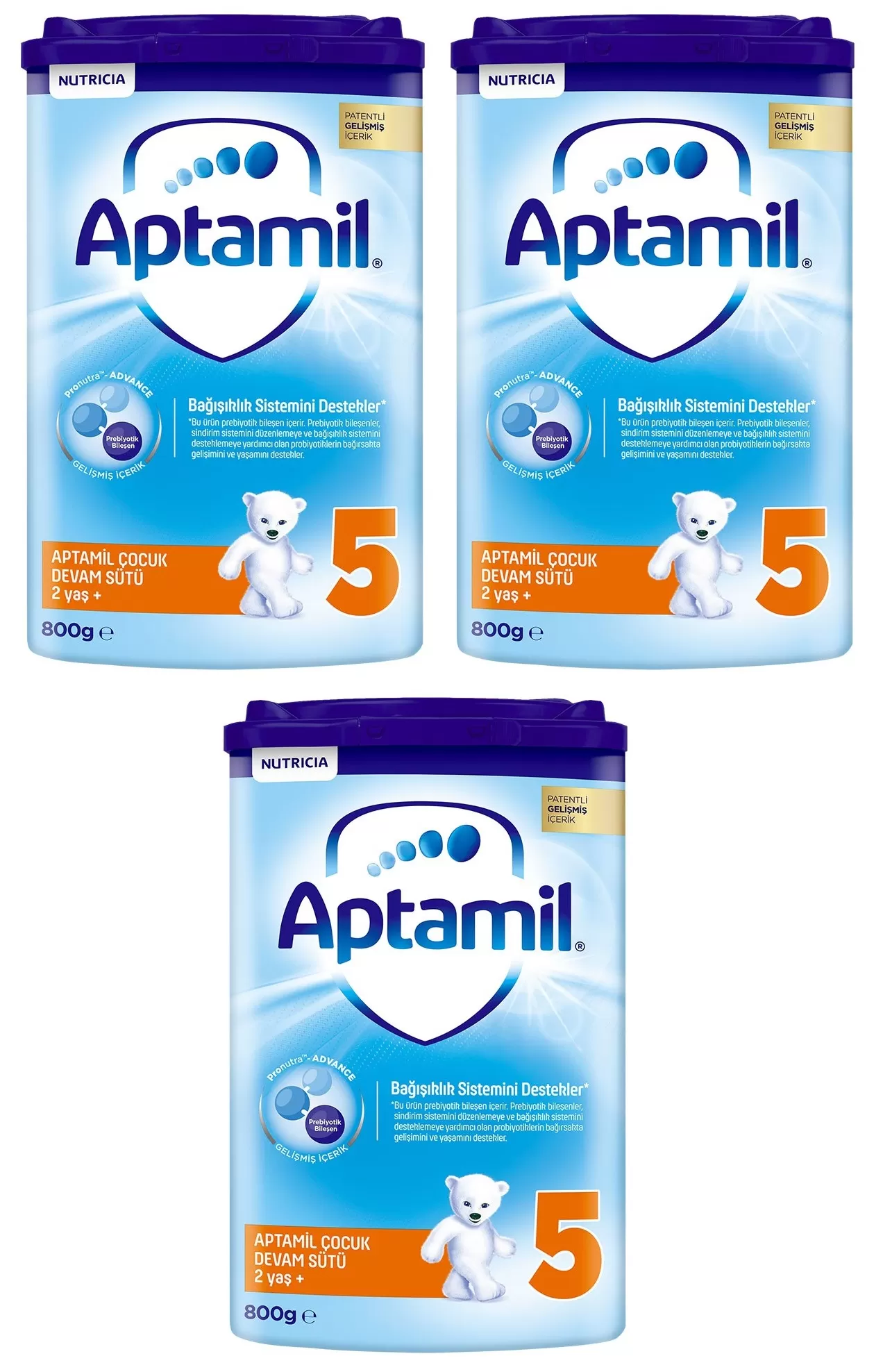 Aptamil Devam Sütü 5 Numara 800 gr 3 lü Paket