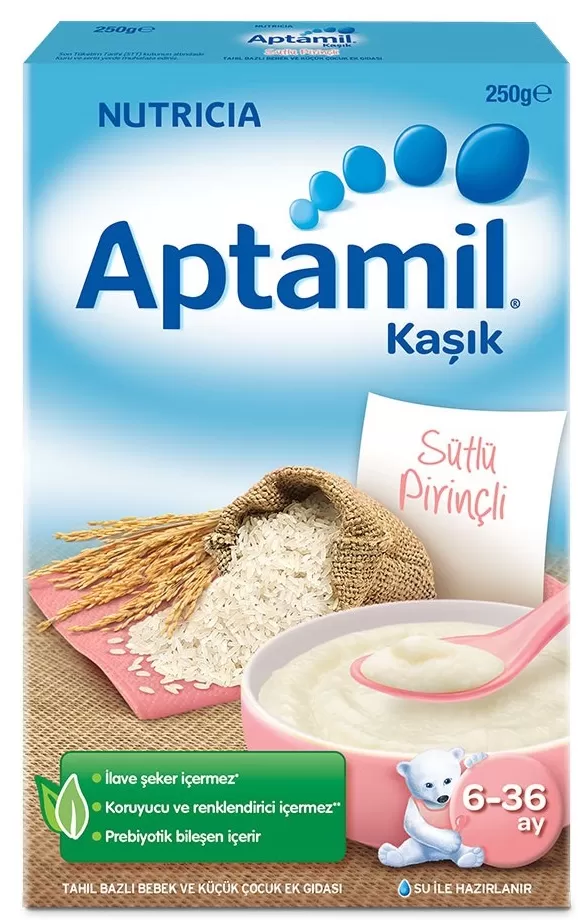 Aptamil Sütlü Pirinçli Kaşık Maması 250 gr.