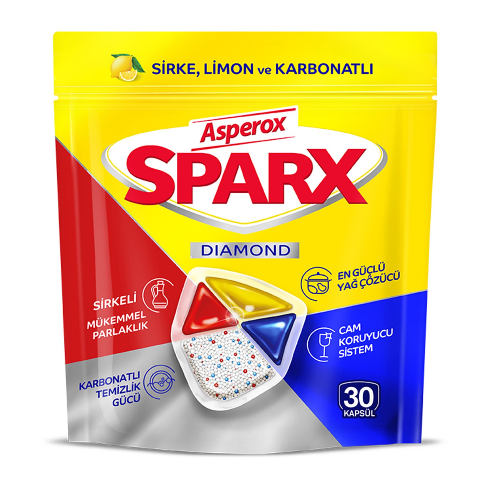 Asperox Sparx Diamond Bulaşık Makinesi Kapsül 30'lu