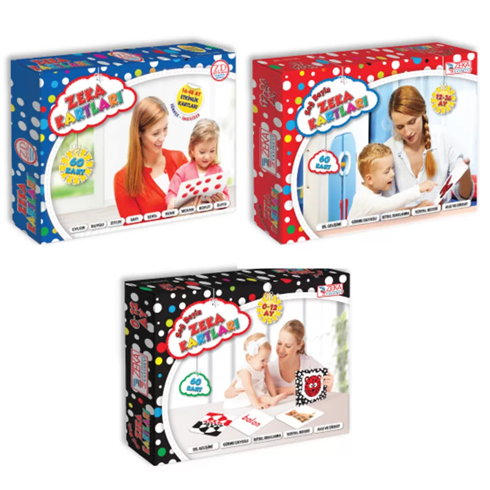 Bebek Zeka Kartları 3 Set