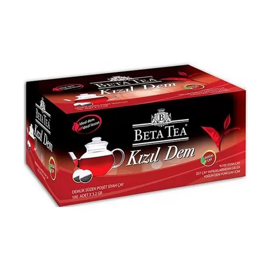 Beta Tea Kızıl Dem Demlik Çay 100 Adet 10 Paket