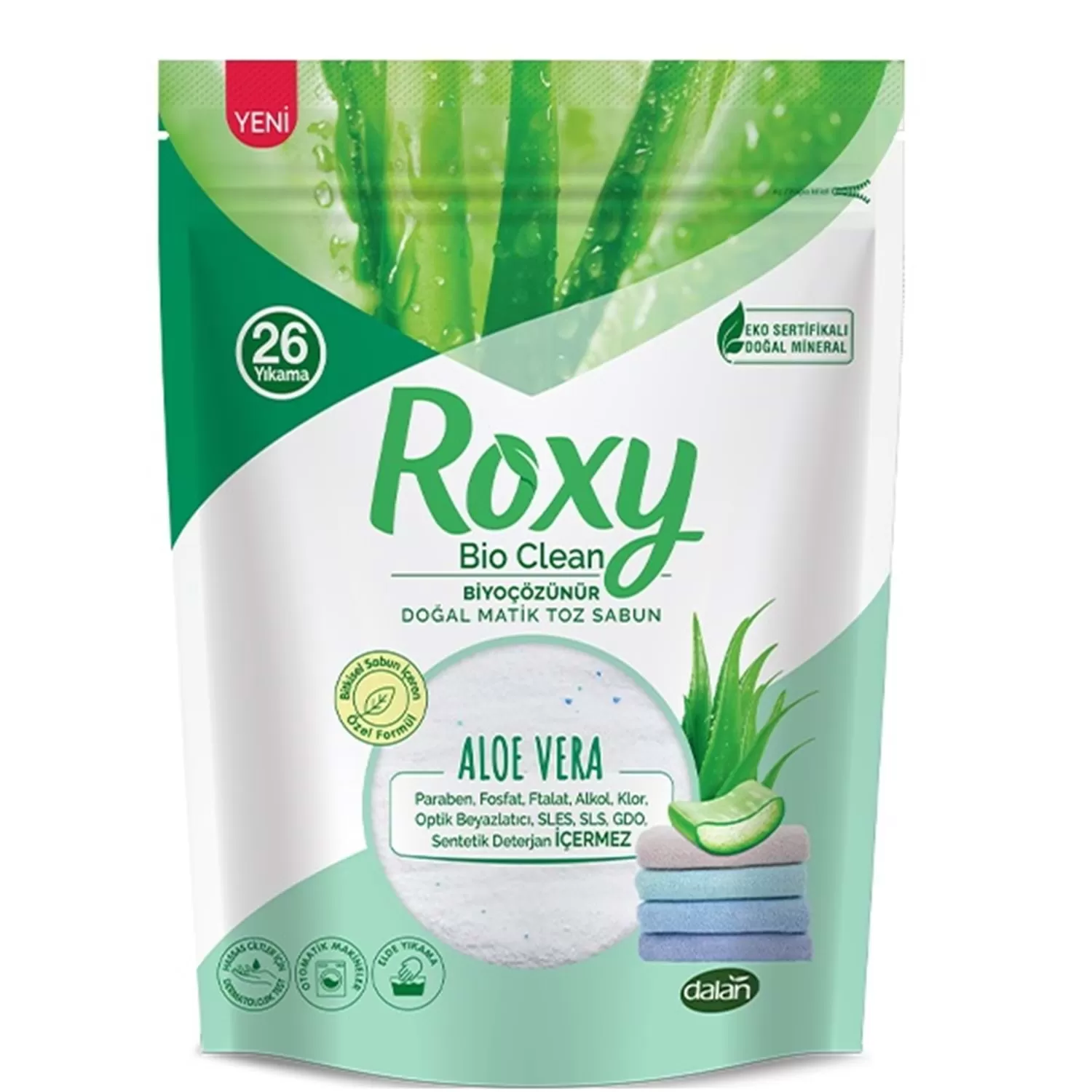 Dalan Roxy Aloe Vera Matik Toz Sabun 5'li 1600 gr