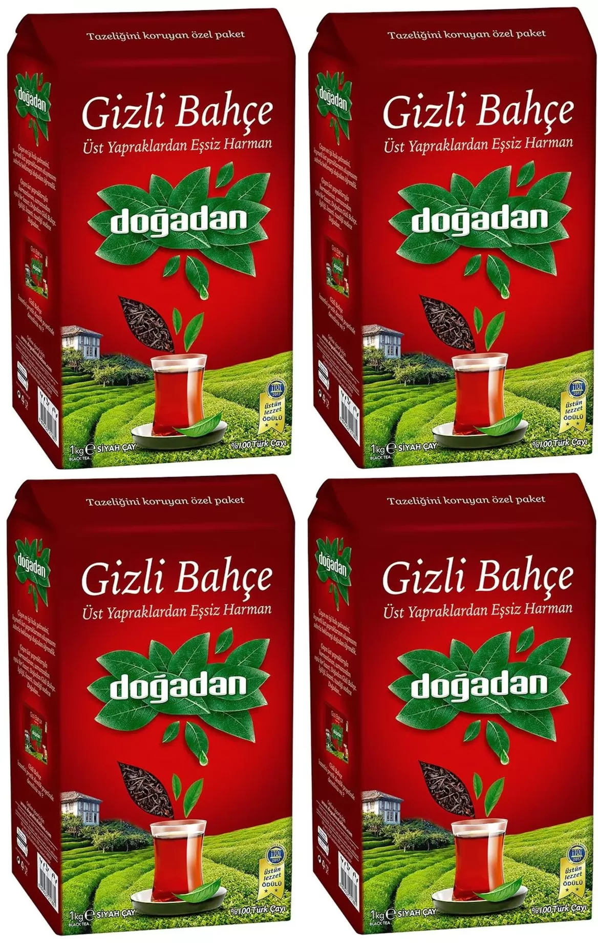 Doğadan Gizli Bahçe Siyah Çay 4x1 Kg