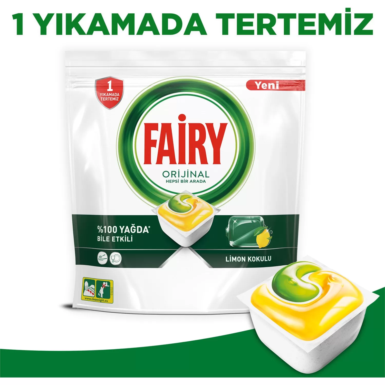 Fairy Hepsi Bir Arada Bulaşık Makine Deterjanı 84*3 252 Tablet