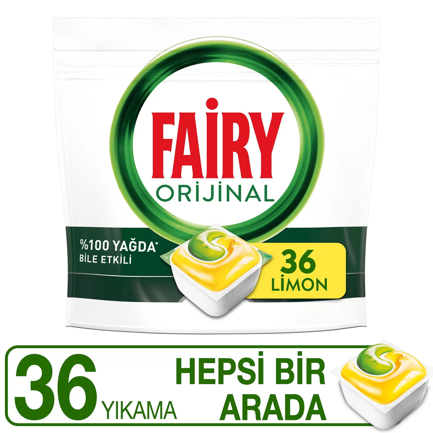 Fairy Hepsi Bir Arada Bulaşık Makine Deterjanı 36x3 108 Tablet