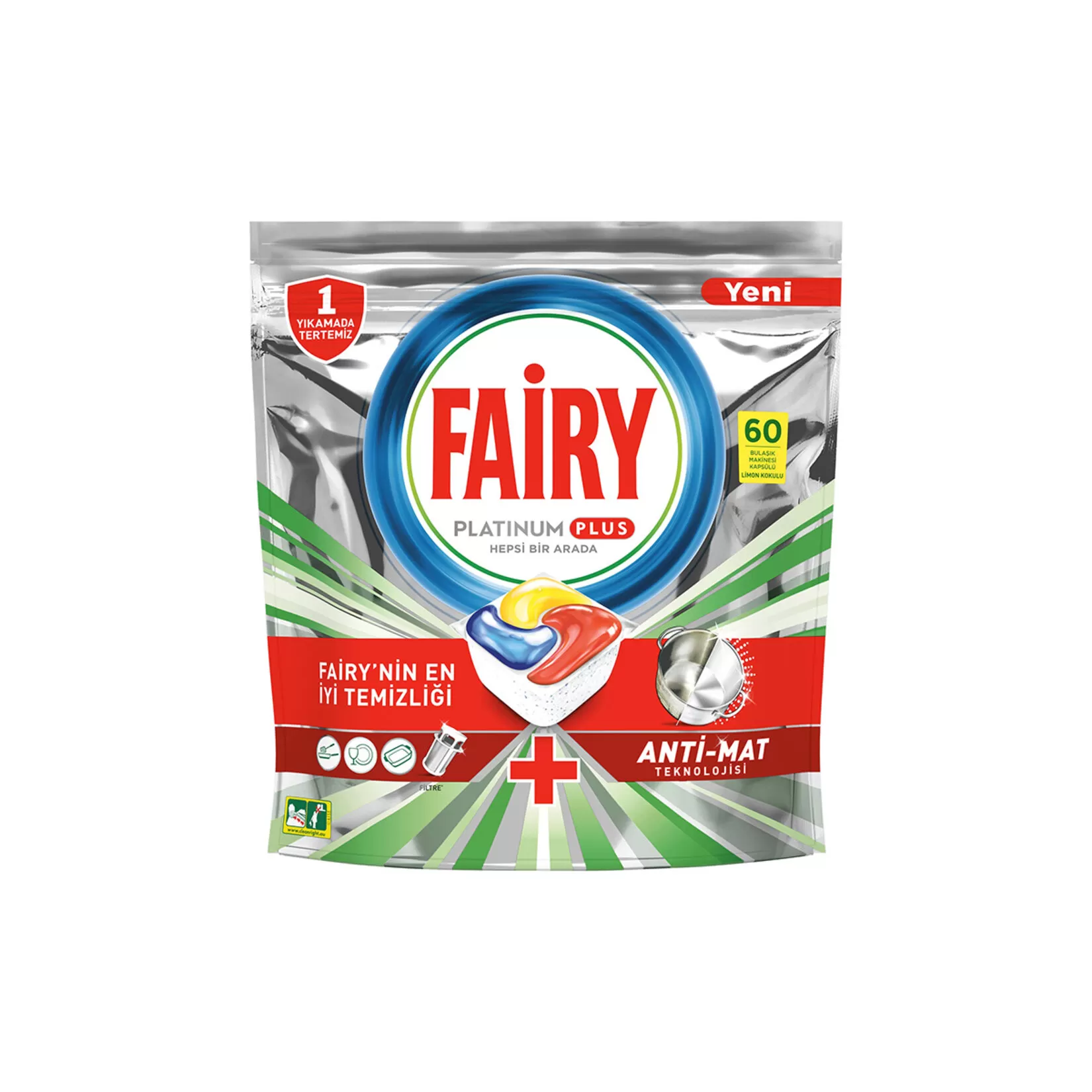 Fairy Platinum Plus Bulaşık Makinesi Deterjanı 60 Tablet