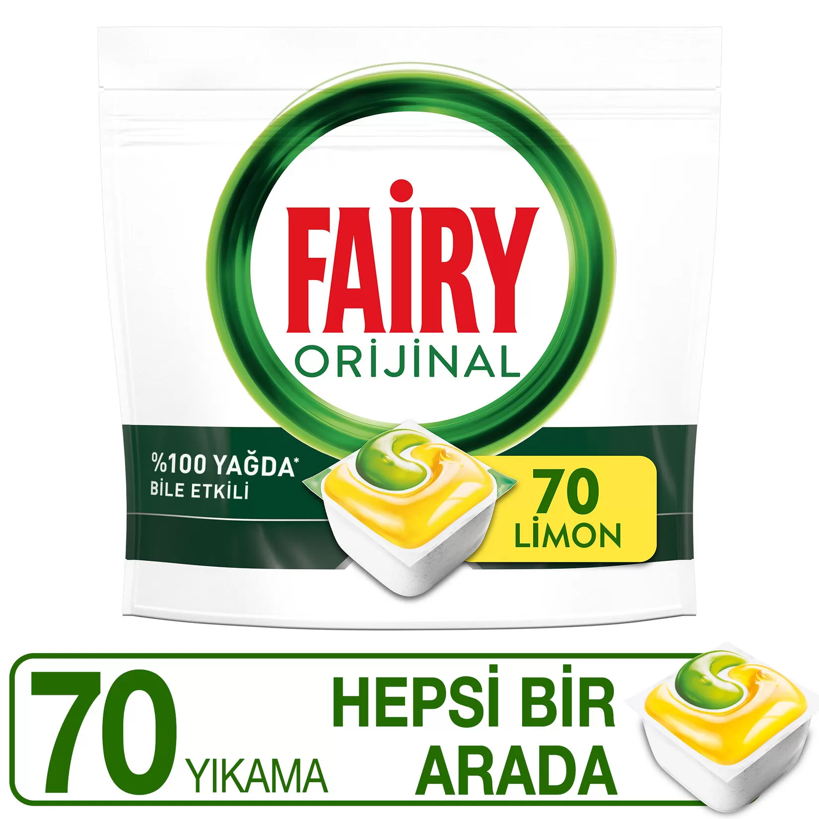 Fairy Hepsi Bir Arada Bulaşık Makinesi Deterjanı 70x4 280 Tablet