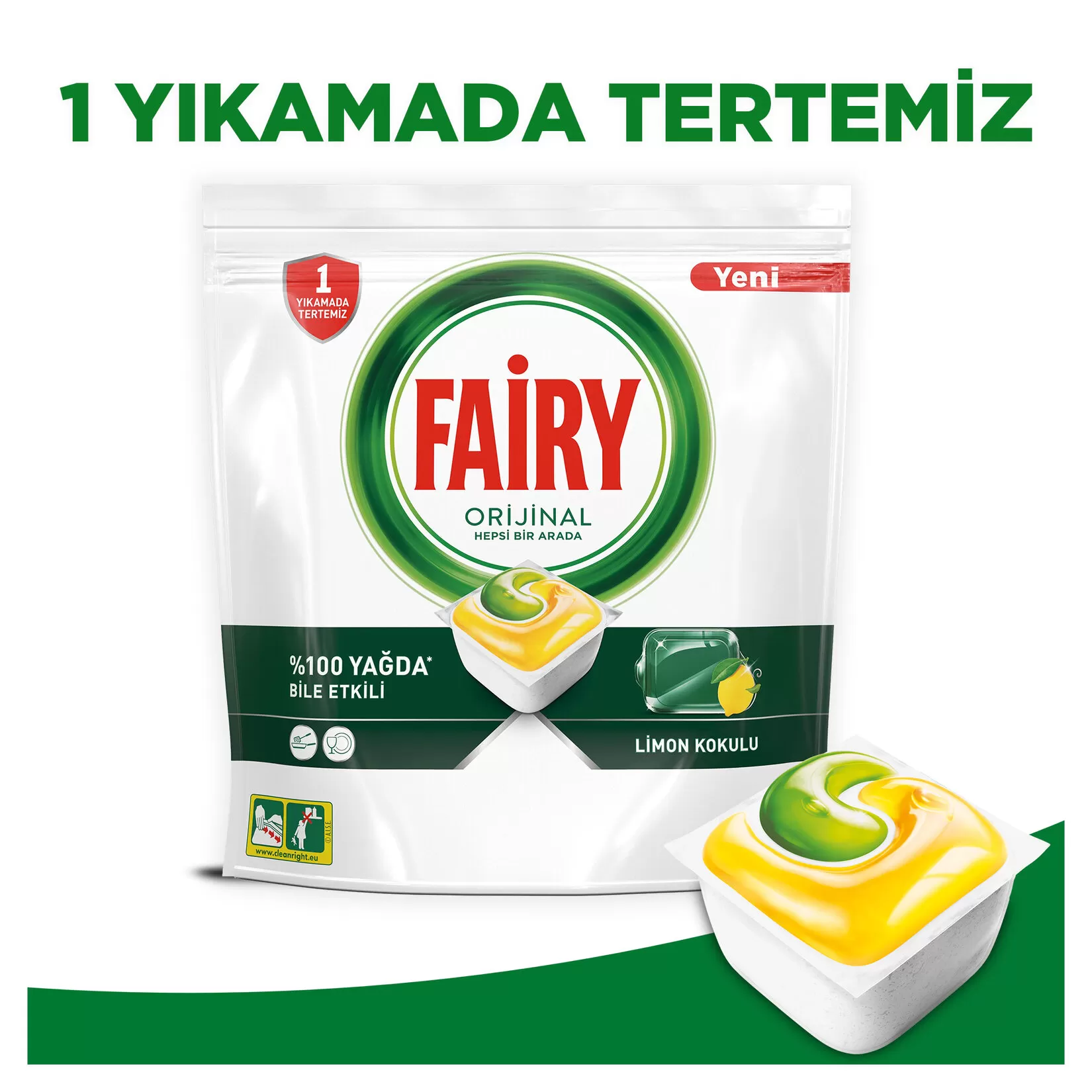 Fairy Hepsi Bir Arada Bulaşık Makinesi Deterjanı 70x3 210 Tablet