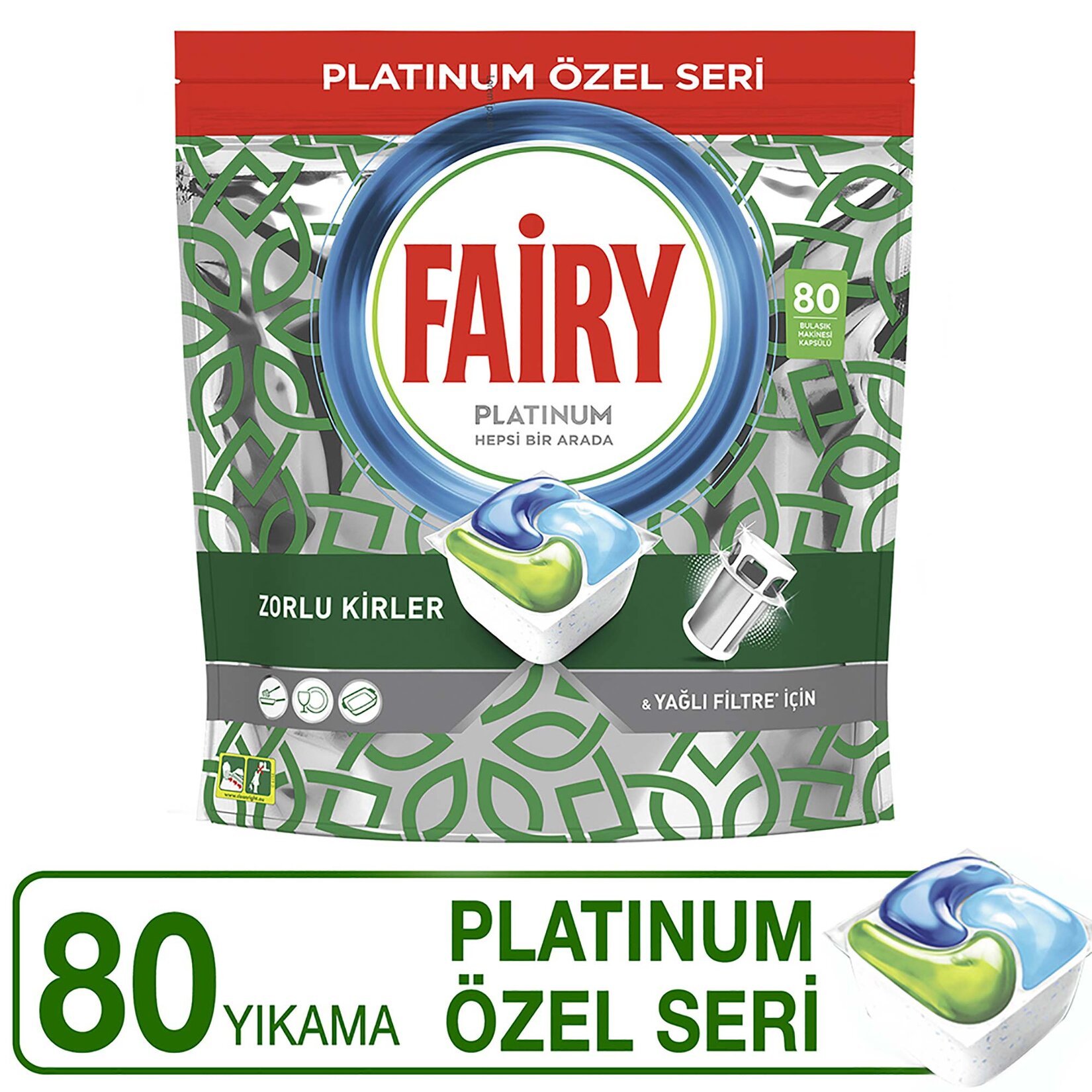 Fairy Platinum Özel Seri Bulaşık Makinesi Deterjanı 80 Kapsül