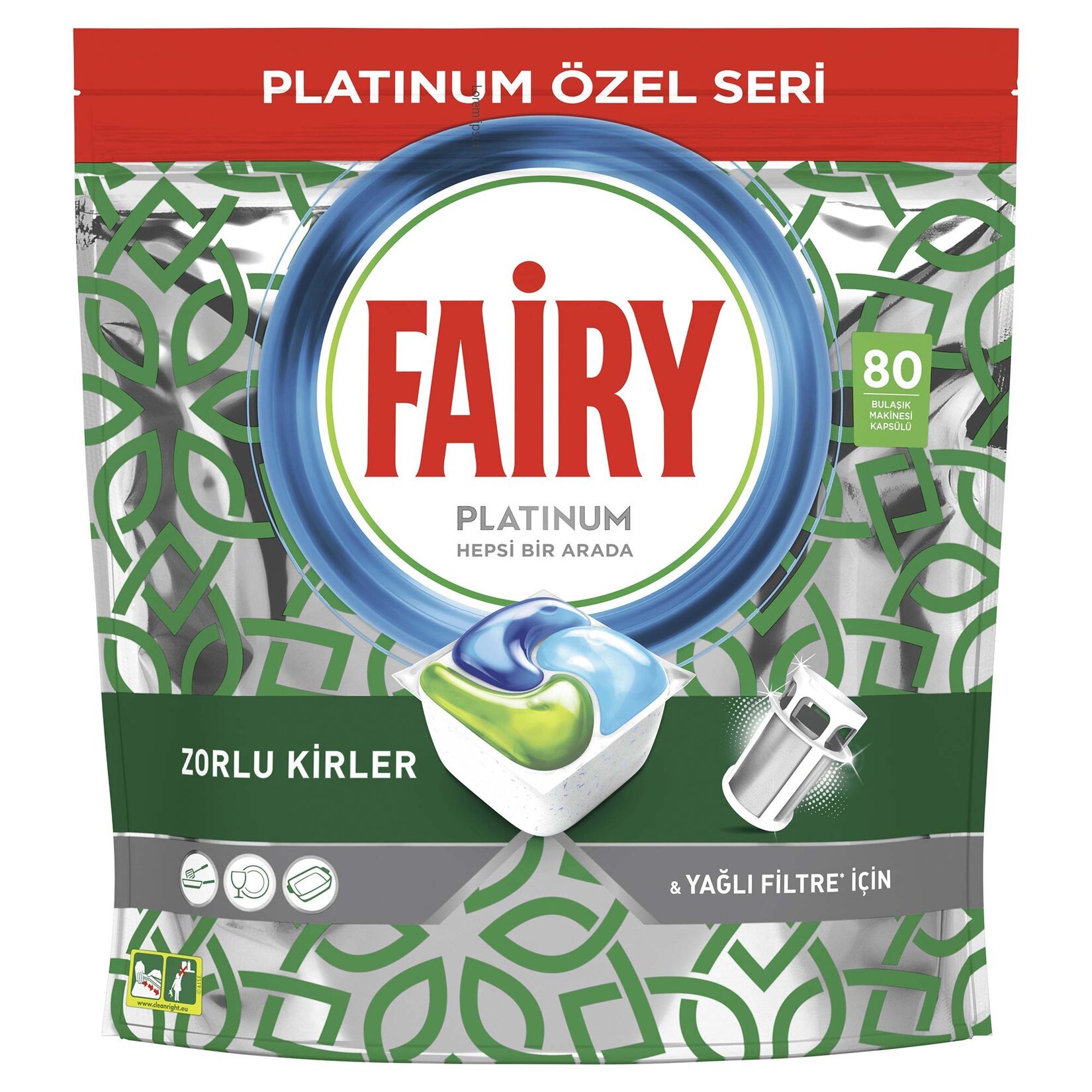 Fairy Platinum Özel Seri Bulaşık Makinesi Deterjanı 80 Kapsül