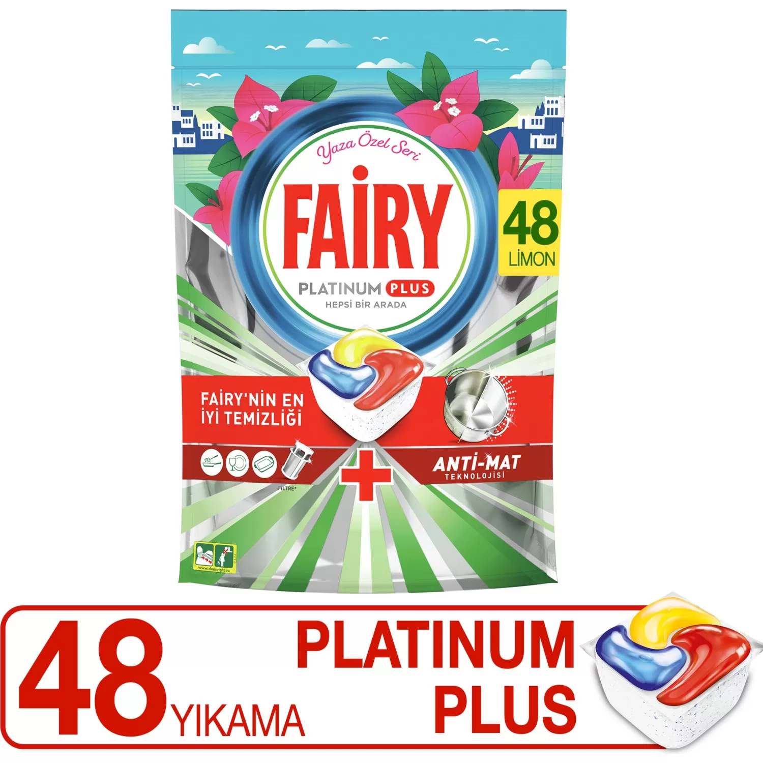 Fairy Platinum Plus Özel Seri Bulaşık Makine Deterjanı 48 Tablet