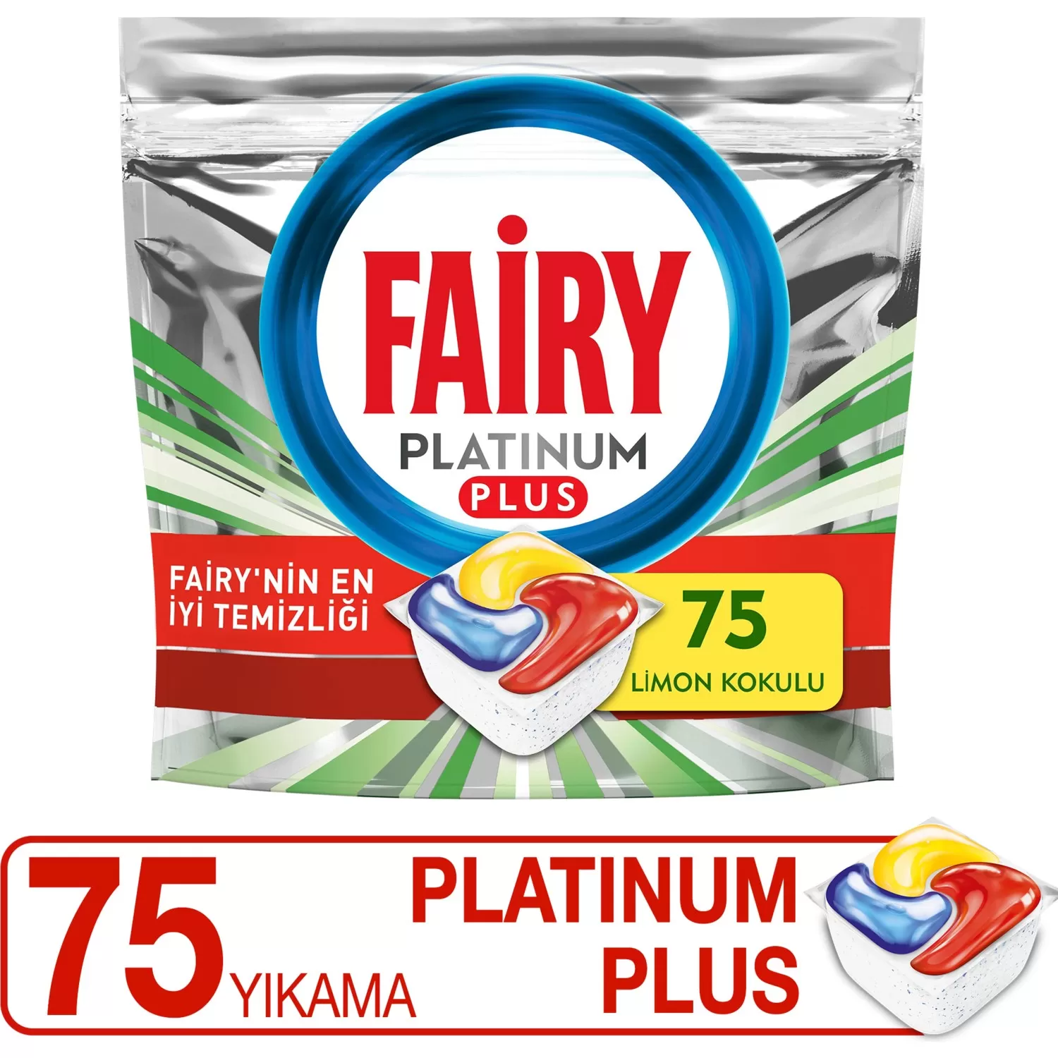 Fairy Platinum Plus Bulaşık Makinesi Deterjanı 75x2 150 Tablet