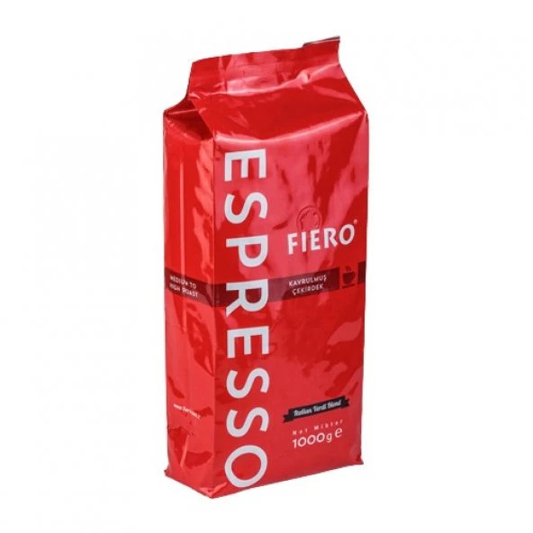 Fiero Espresso Çekirdek Kahve 1 kg 2 Paket