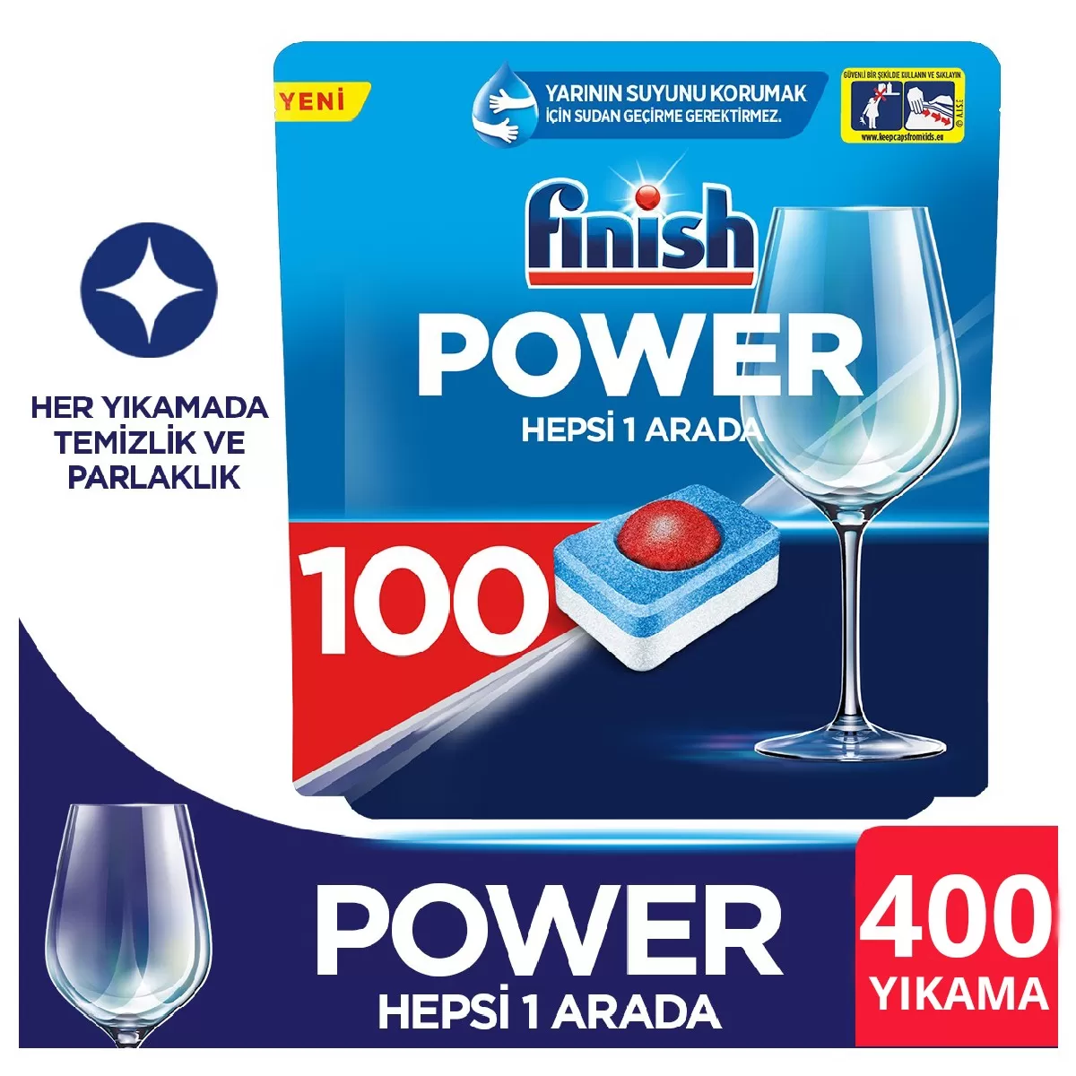 Finish Hepsi Bir Arada 100x4 400 Tablet Bulaşık Makinesi Deterjanı