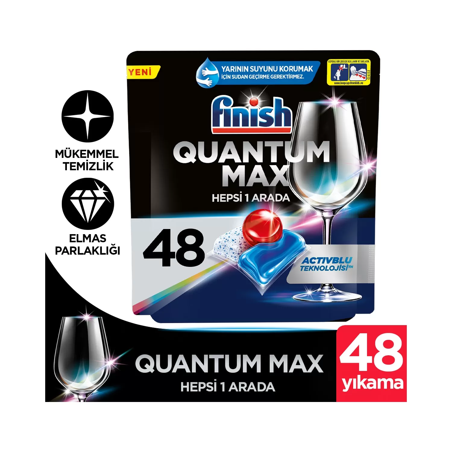 Finish Quantum Max 96 Tablet Bulaşık Makinesi Deterjanı