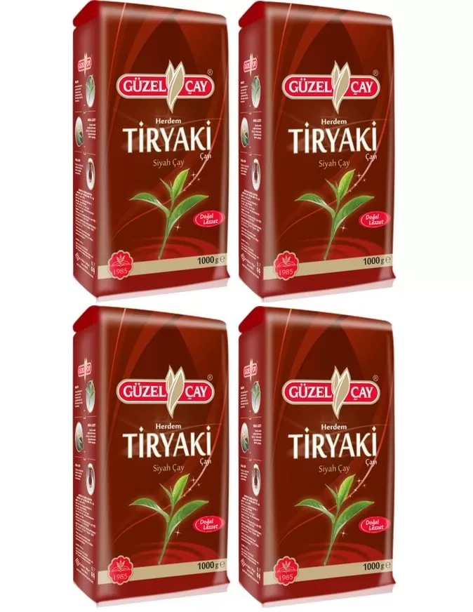 Güzel Çay Tiryaki Siyah Çay 4x1 Kg