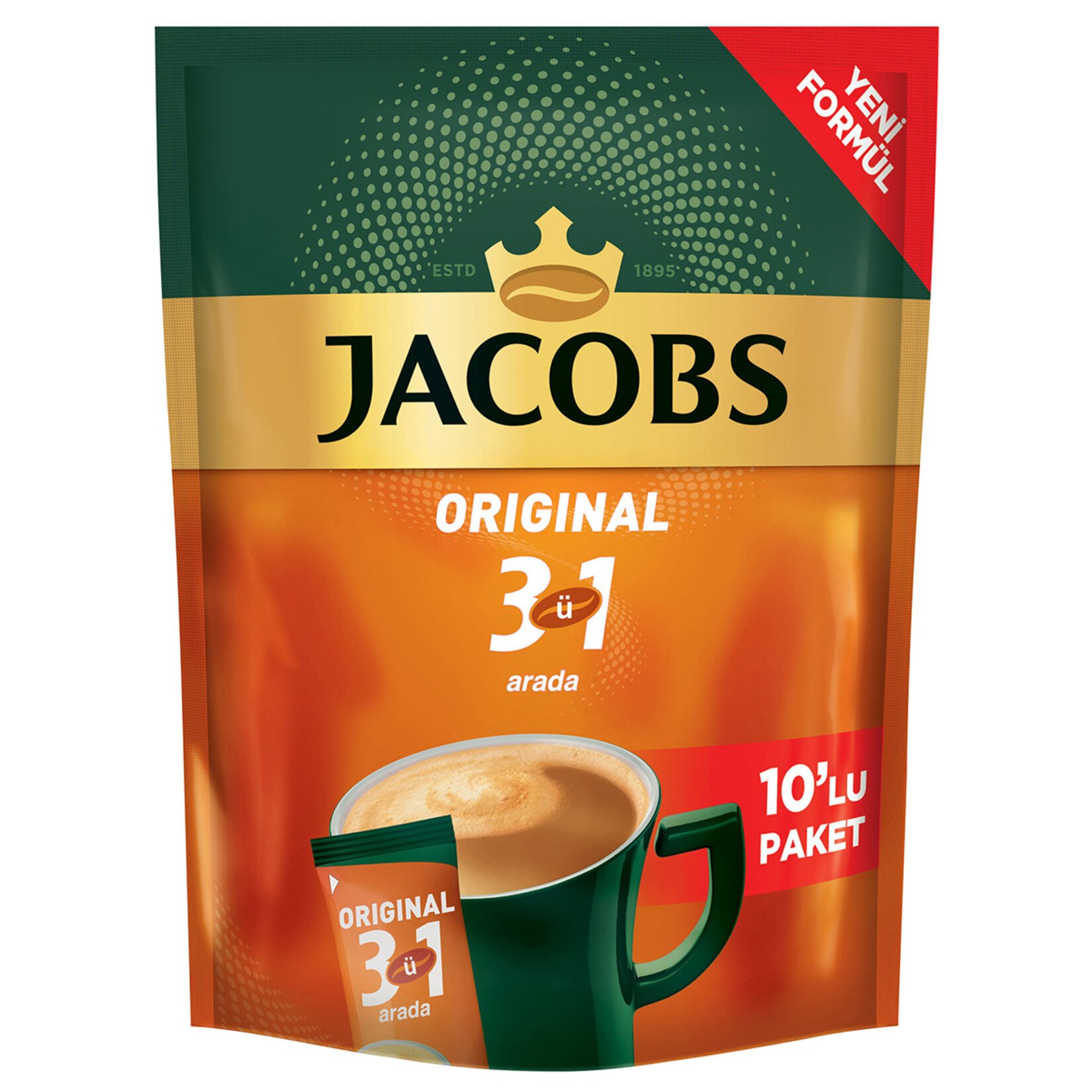 Jacobs 3'ü 1 Arada Kahve 10x5 50 Adet