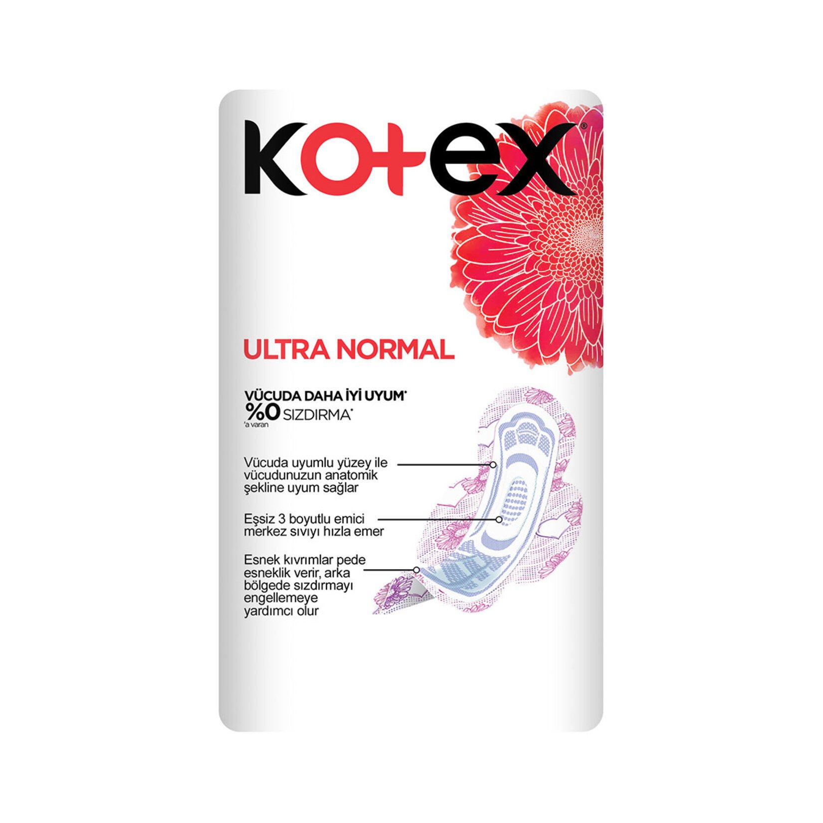 Kotex Ultra Normal Ped Normal 24 Adet