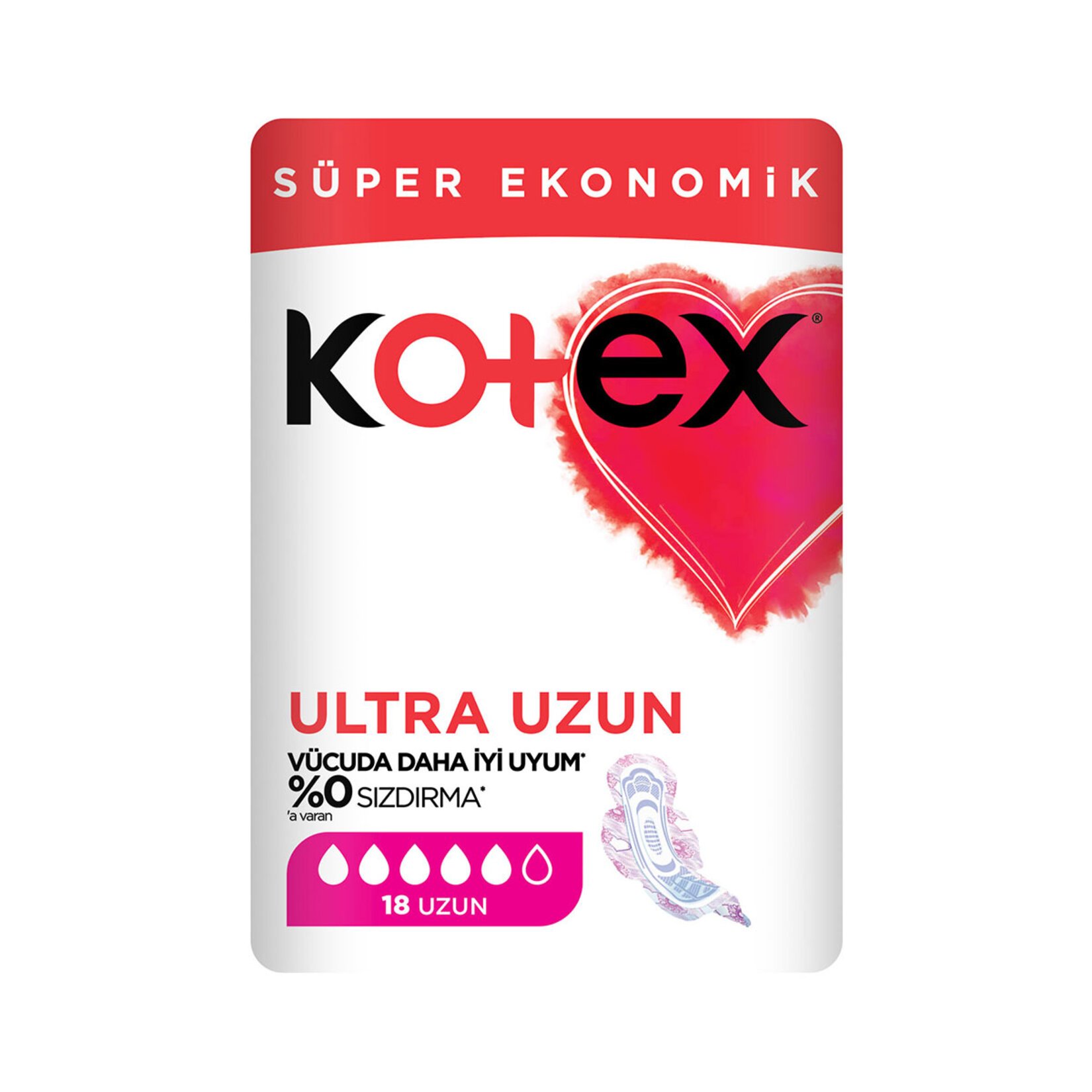 Kotex Ultra Normal Ped Uzun Ped 18 Adet