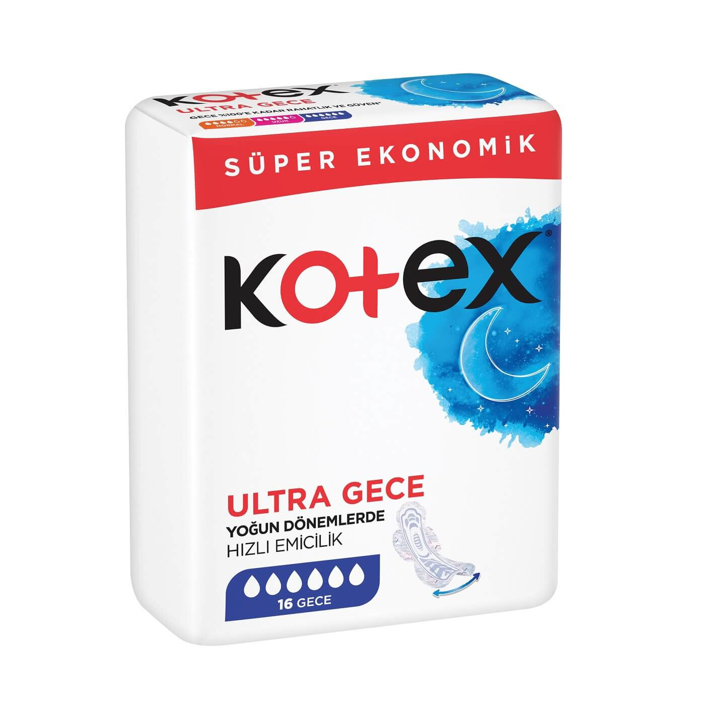 Kotex Ultra Gece Ped 16x3 48 Adet