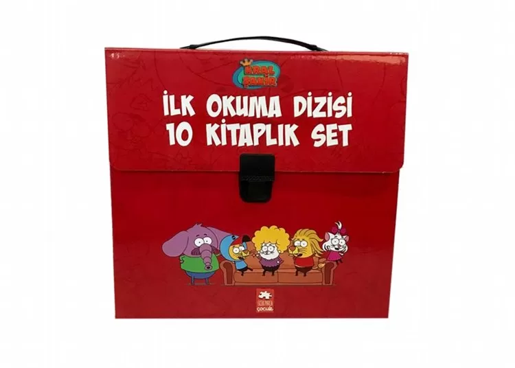 Kral Şakir İlk Okuma Çantalı Set (Kırmızı)