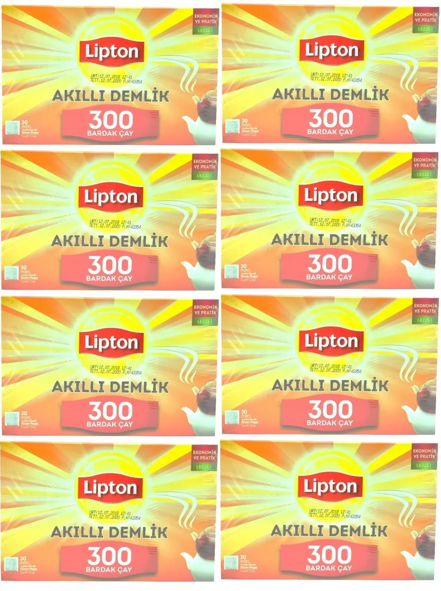 Lipton Akıllı Demlik Süzen Poşet Siyah Çay 30*8=240 Adet 8 Paket