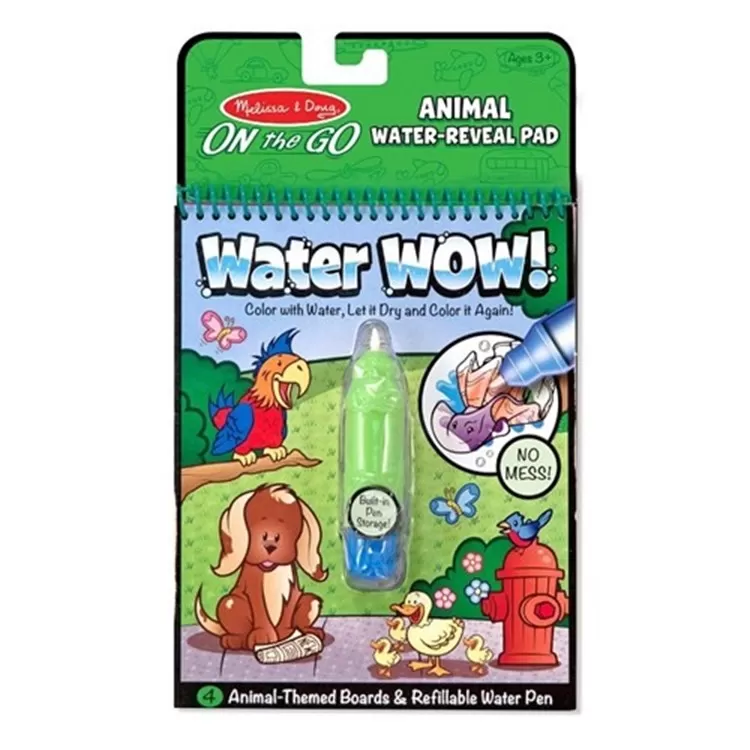 Melissa & Doug Water Wow! Su ile boyama kitabı - Hayvanlar