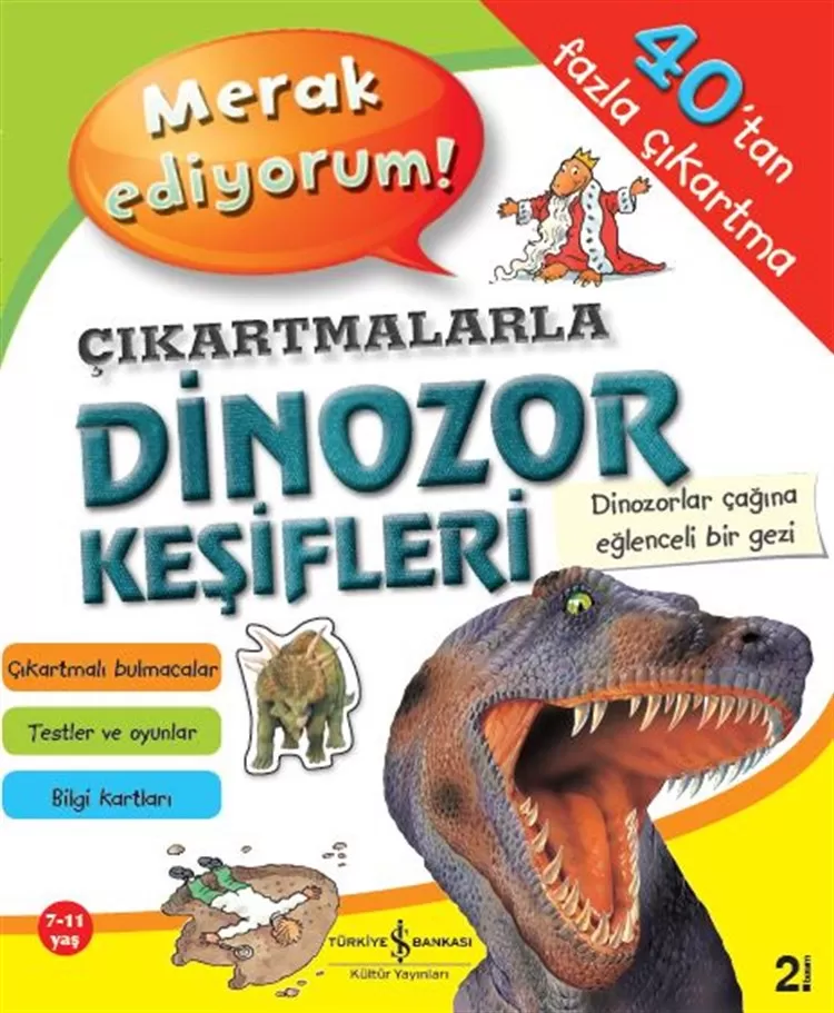 Merak Ediyorum! Çıkartmalarla Dinozor Keşifleri