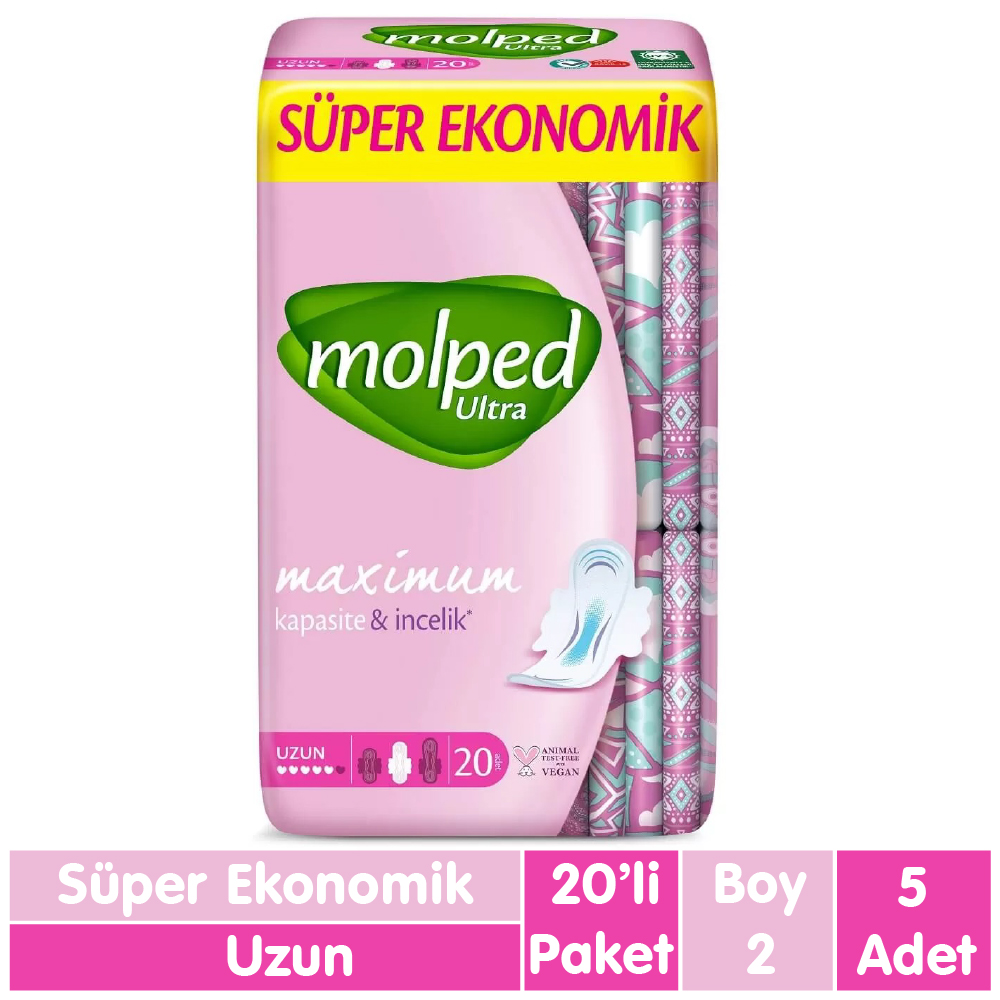 Molped Ultra Anatomik Ped Uzun 20x5 100 Adet