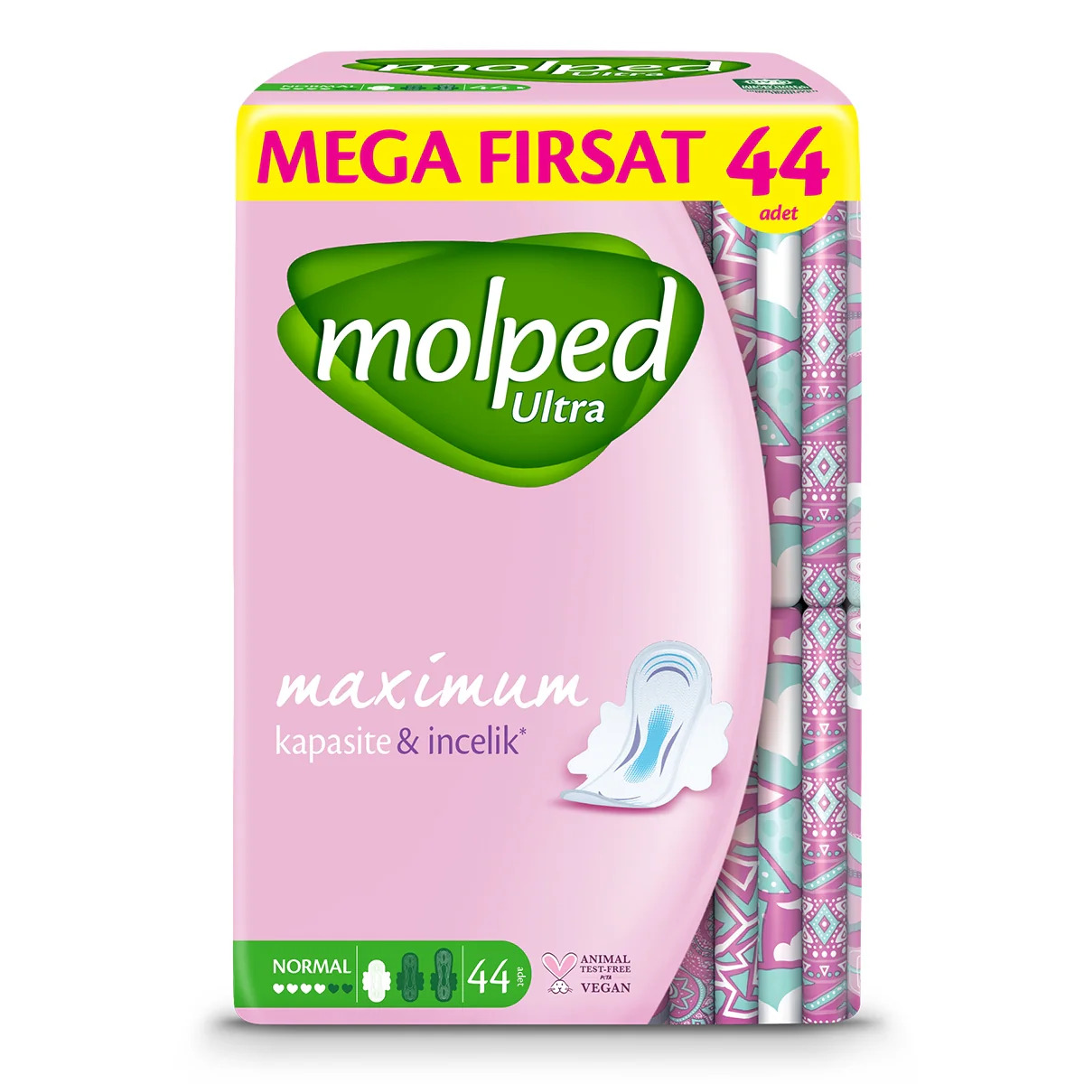 Molped Ultra Anatomik Mega Fırsat Ped Normal 44x5 220 Adet Molped Ultra Anatomik Mega Fırsat Ped Normal 44x5 220 Adet