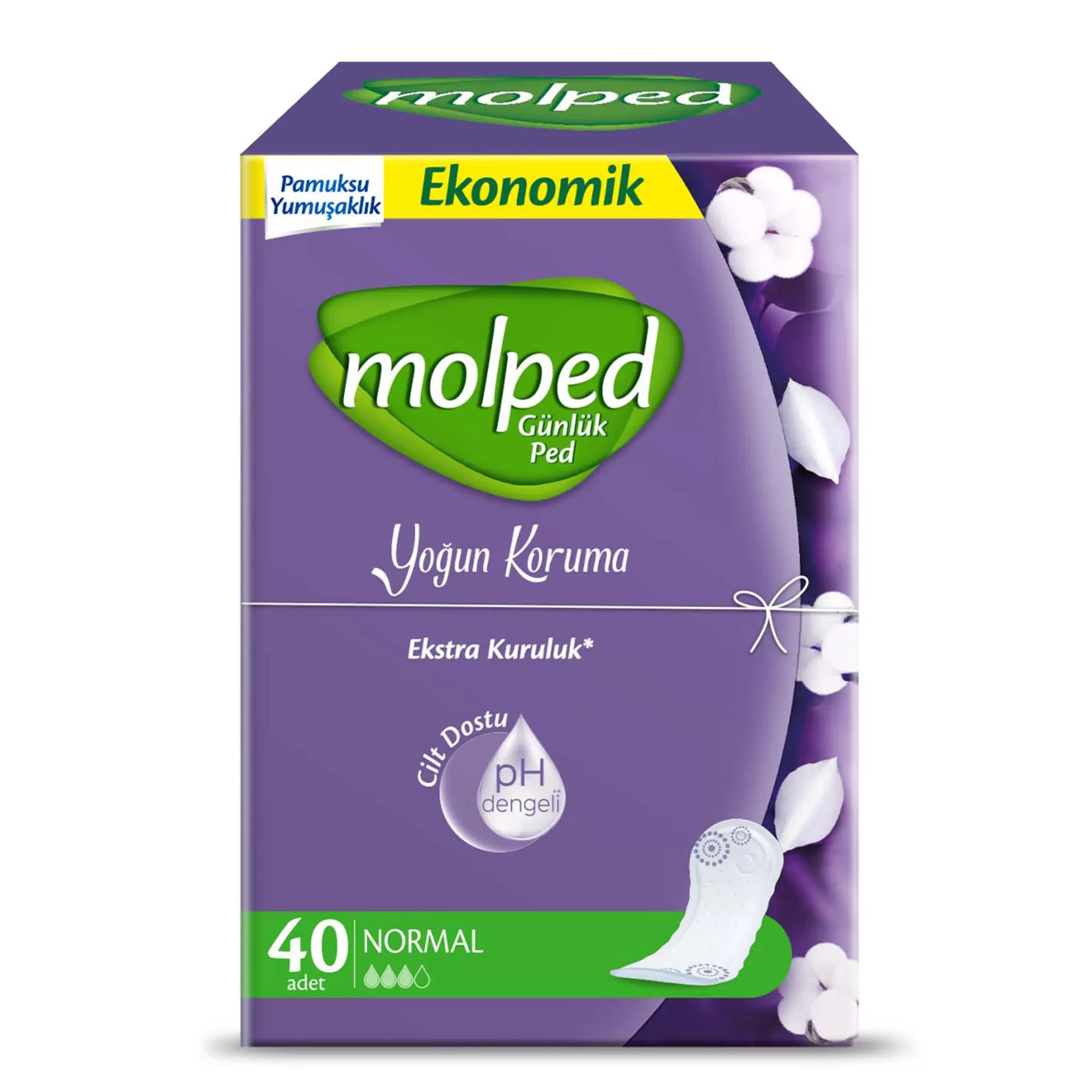 Molped Yoğun Koruma Günük Ped Normal 40x4 160 Adet