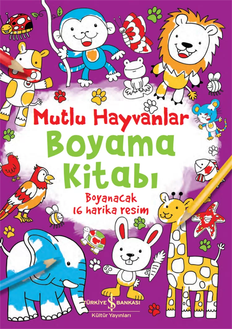 Mutlu Hayvanlar Boyama Kitabım