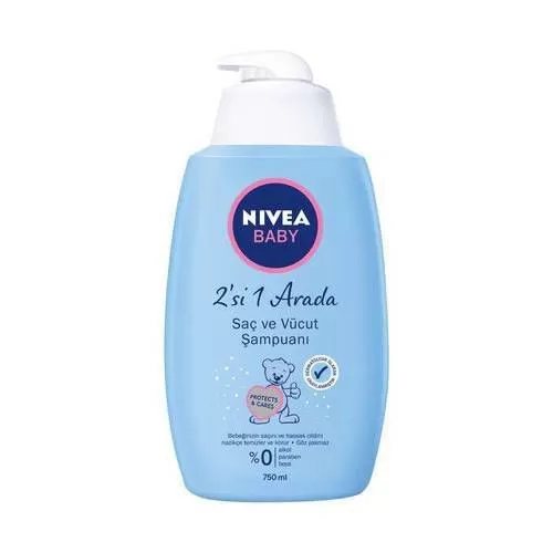 Nivea Baby 2'si 1 Arada Saç ve Vücut Şampuanı 750 ml