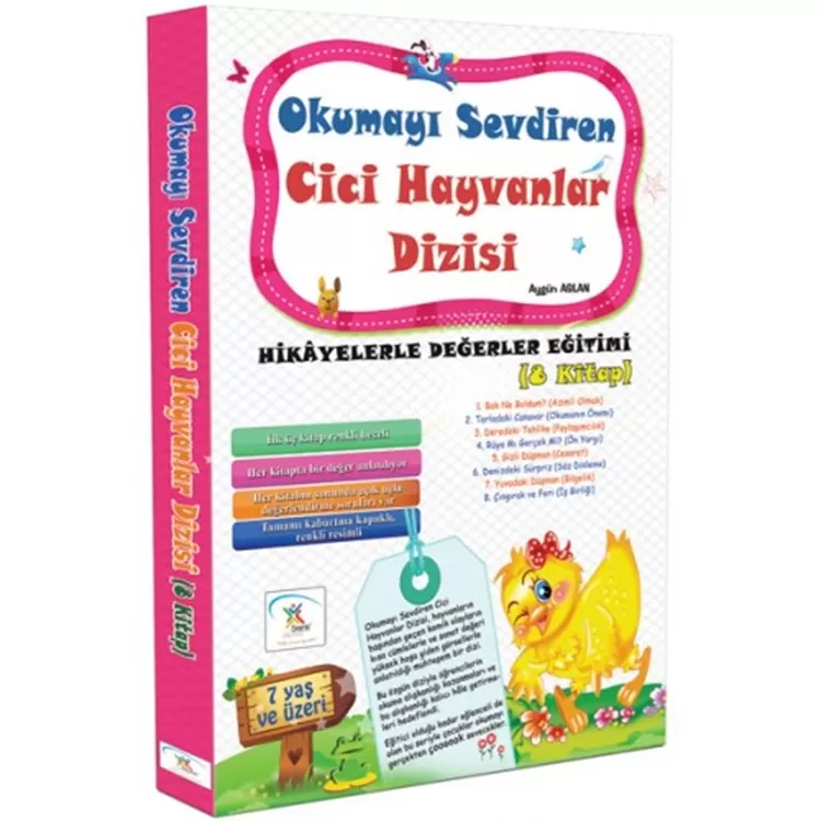 Okumayı Sevdiren Cici Hayvanlar Dizisi 8 Kitap- İlk Okuma Seti