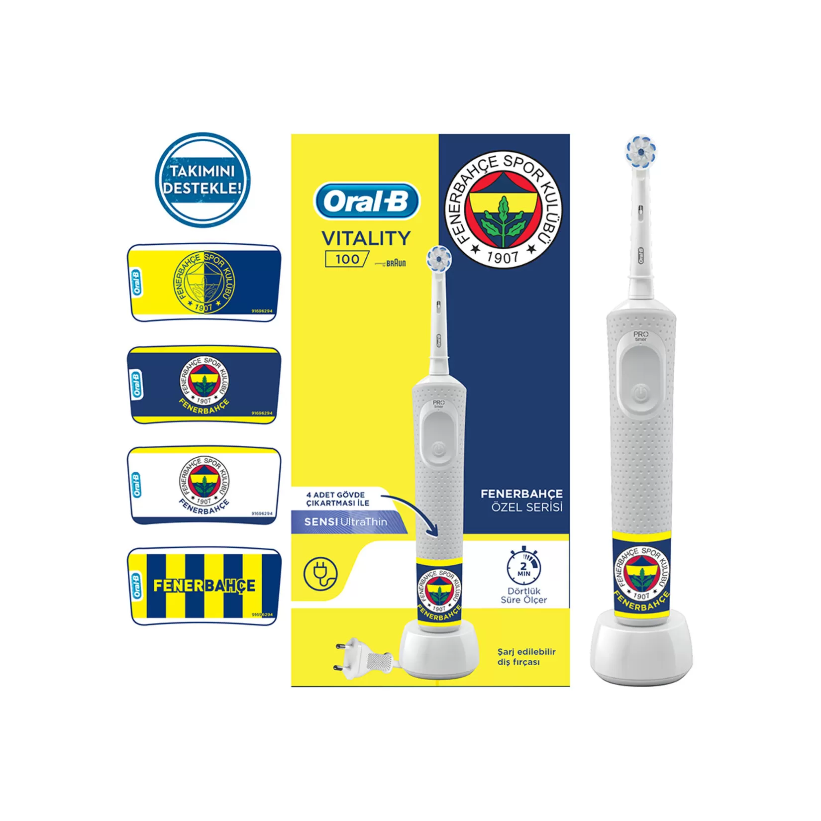 Oral-B D100 Vitality Şarjlı Diş Fırça Fenerbahçe