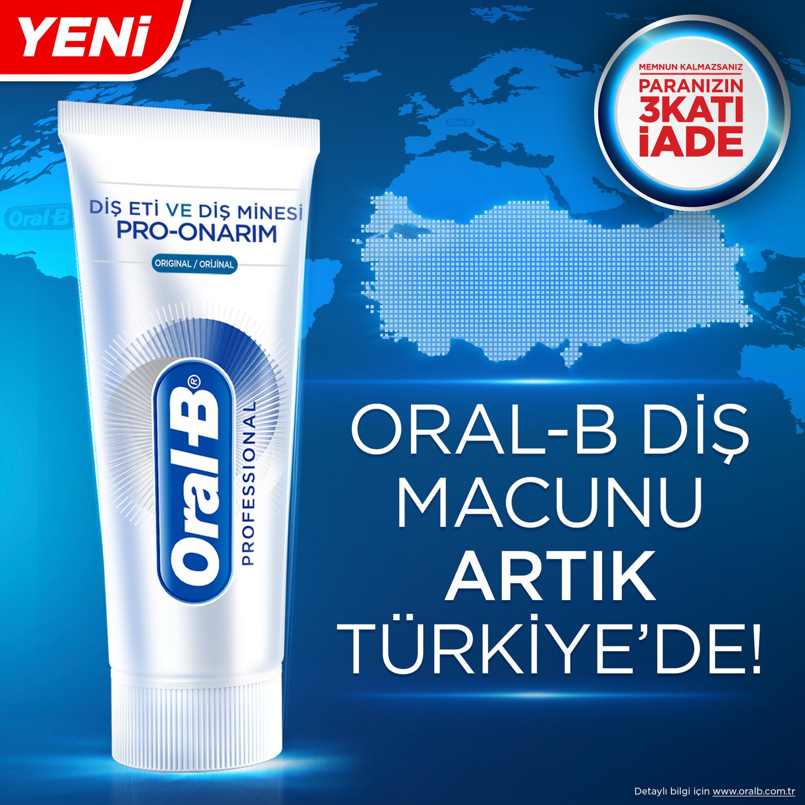 Oral-B Diş Eti ve Diş Minesi Pro Onarım Diş Macunu 75 ml 4 Adet