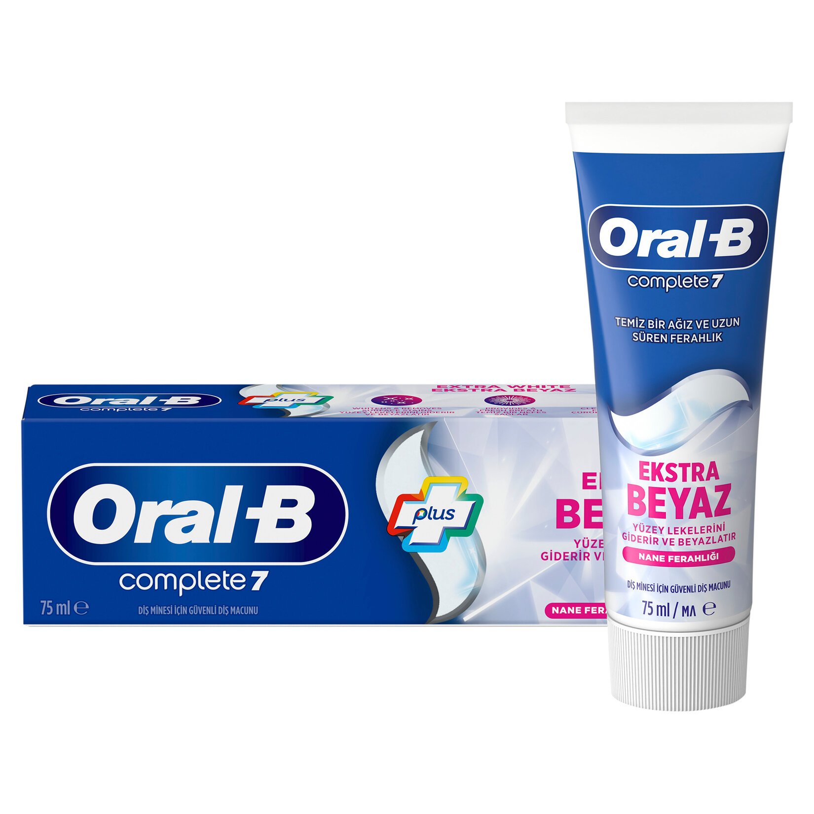 Oral-B Komple 7 Ekstra Beyaz Diş Macunu 75 Ml 2 Adet