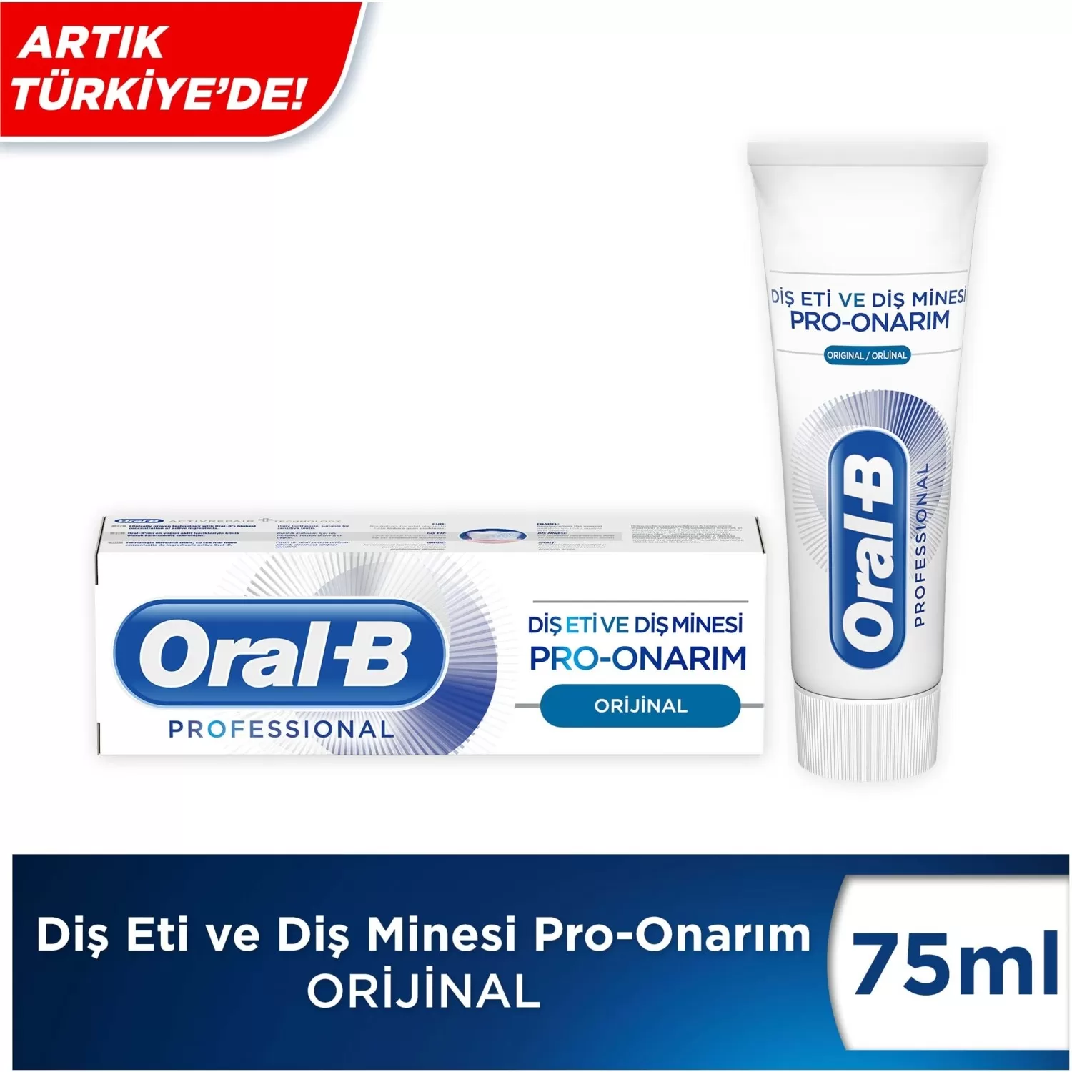 Oral-B Professional Diş Eti ve Diş Eti Minesi Pro Onarım Orijinal Diş Macunu 75 ml