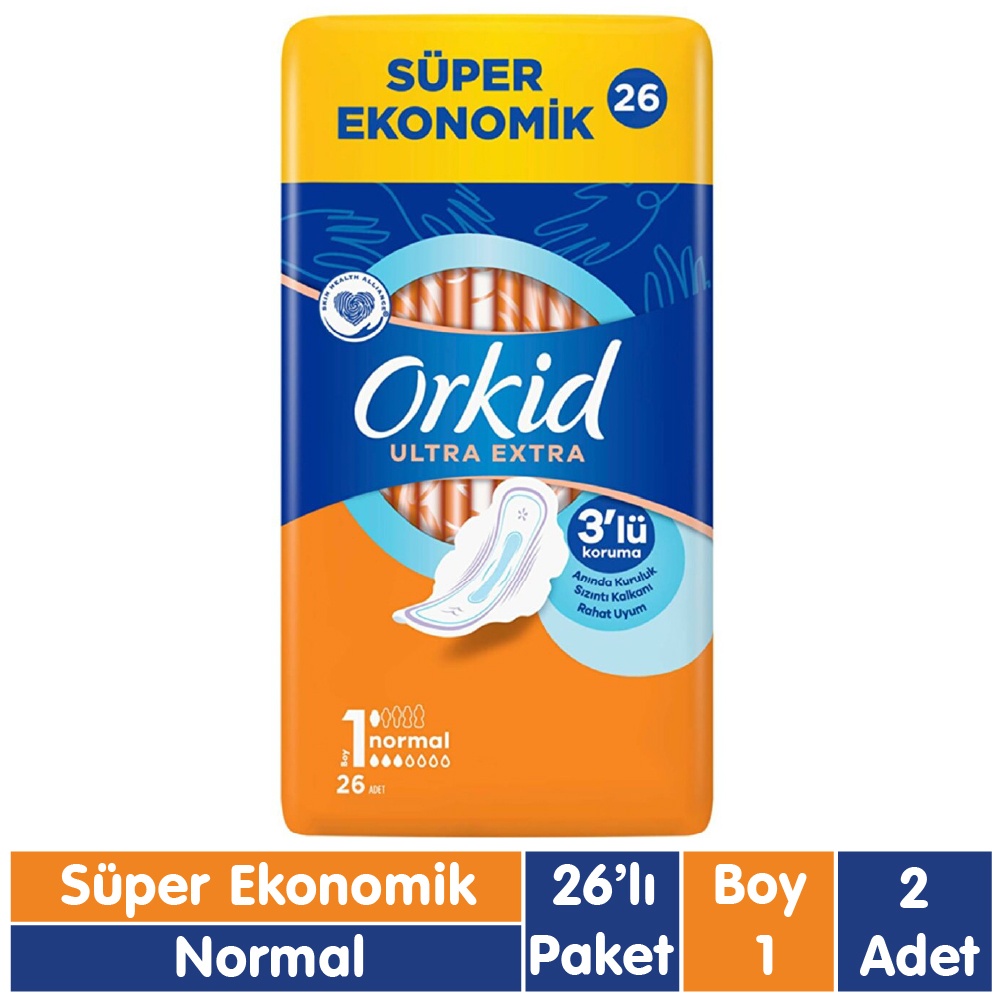 Orkid Ultra Extra Ped Normal 26x2 52 Adet