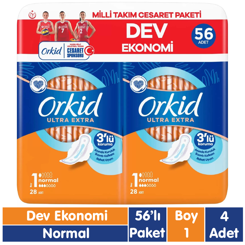 Orkid Ultra Extra Normal Ped Cesaret Paketi 56x4 224 Adet