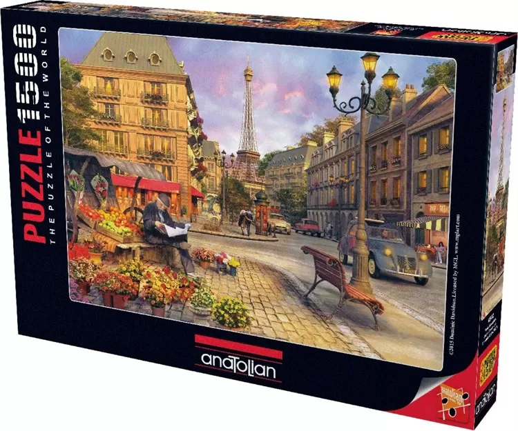 Paris Sokakları 1500 parça Anatolian Puzzle