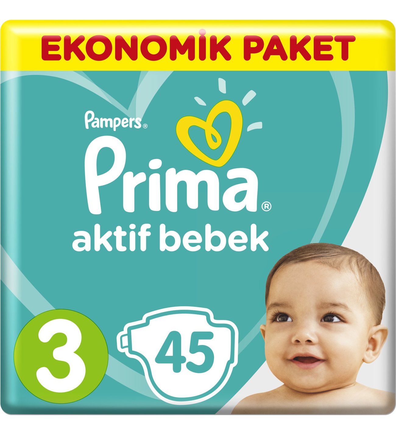 Prima Bebek Bezi 3 Beden Ekonomik Paket 610 Kg 45 Adet