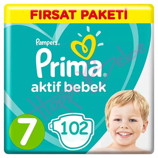 Prima Fırsat Paketi 7 Numara 34*3 102 Adet Bebek Bezi 15+ Kg